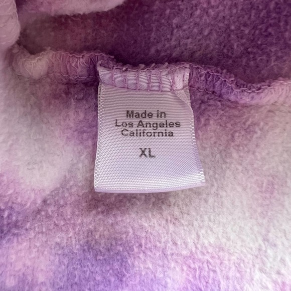CLARE V. for Anthropologie Iris Purple Tie-Dye Sweatshirt - Picture 6 of 8